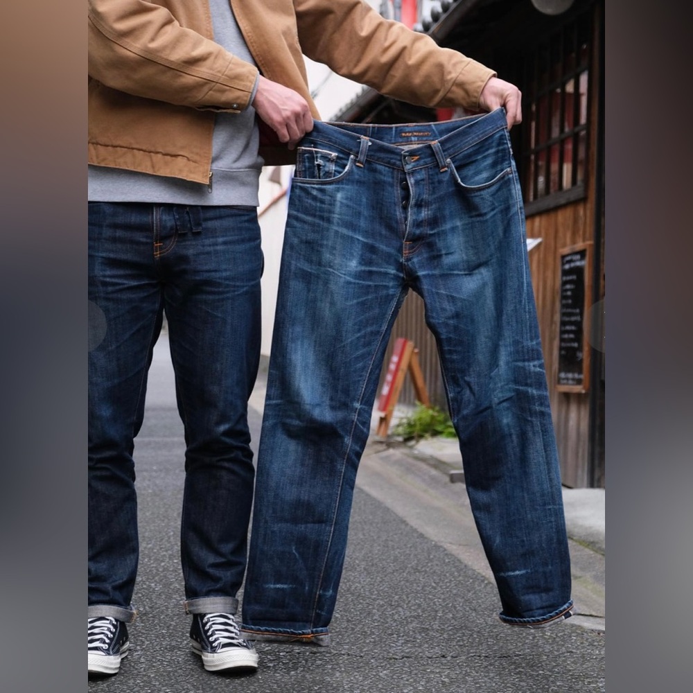 NUDIE JEANS; Steady Eddie II Indigo Shades Nudie Jeans; Size 32/34